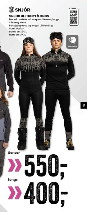 Sport Outlet Snjor ulltrøye/longs tilbud
