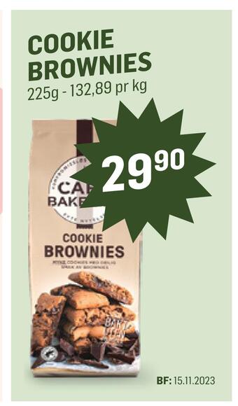 Holdbart Cookie brownies tilbud
