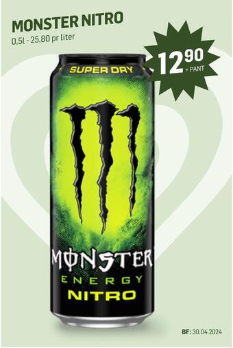 Holdbart Monster nitro tilbud
