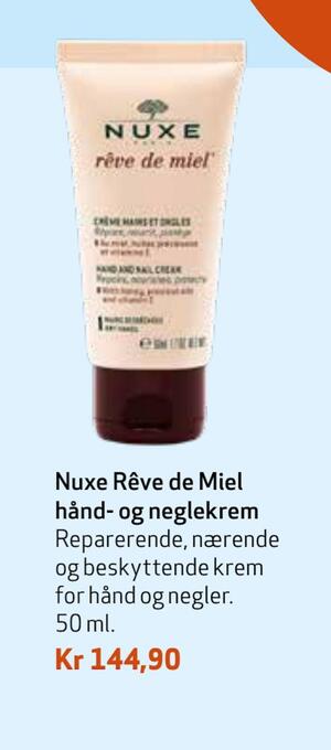 Apotek 1 Nuxe rêve de miel hånd- og neglekrem tilbud
