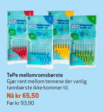 Apotek 1 Tepe mellomromsbørste tilbud