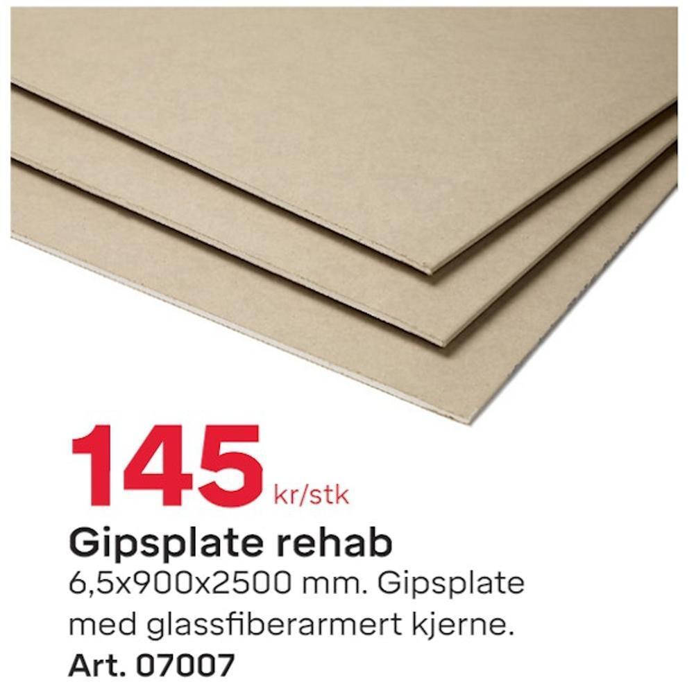 Byggmax Gipsplate rehab tilbud