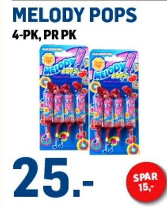Price Lagerbutikk MELODY POPS tilbud
