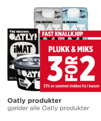 Meny Oatly produkter tilbud