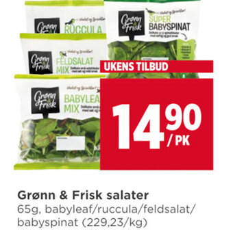 Meny Grønn & Frisk salater tilbud