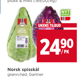 Meny Norsk spisskål tilbud