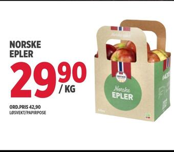 Jacobs Norske epler tilbud