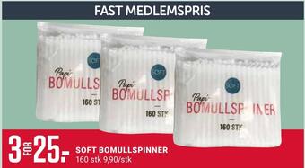 Europris Soft bomullspinner tilbud