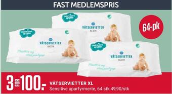 Europris Våtservietter xl tilbud