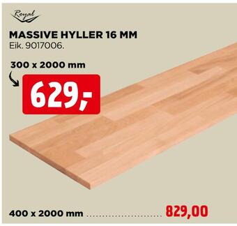 jem & fix Massive hyller 16 mm tilbud