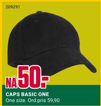 Europris Caps basic one tilbud