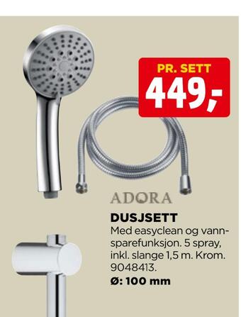 jem & fix Dusjsett tilbud