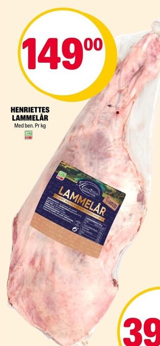 Coop Extra Henriettes lammelår tilbud