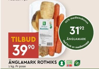 Coop Mega Änglamark rotgrønnsaker tilbud