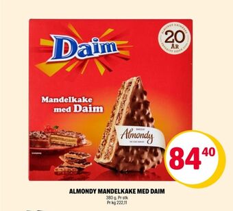 Coop Extra Almondy kake tilbud