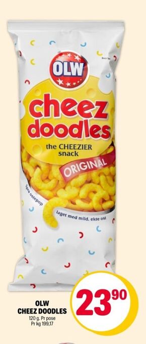 Coop Extra Olw cheez doodles tilbud