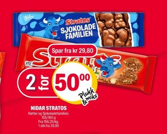 Coop Extra Stratos sjokoladeplate tilbud