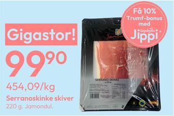 Gigaboks Serranoskinke skiver tilbud
