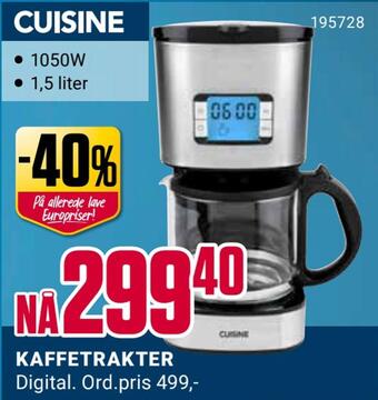 Europris Kaffetrakter tilbud