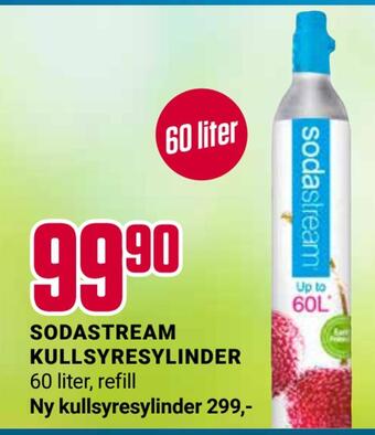 Europris Sodastream kullsyresylinder tilbud