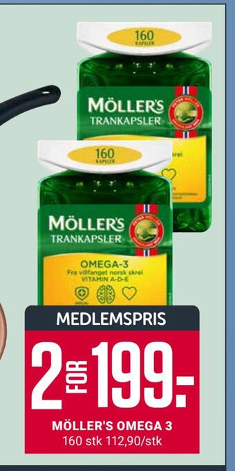 Europris Möller's omega 3 tilbud