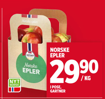 Meny Norske epler tilbud