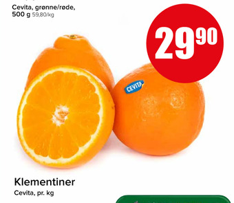 Spar Klementiner tilbud