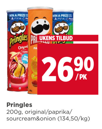 Meny Pringles tilbud