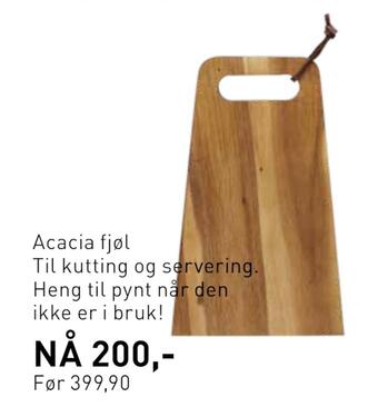 Kid Interiør Acacia fjøl til kutting og servering heng til pynt når den ikke er i bruk! tilbud