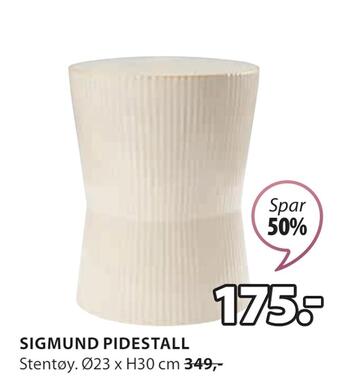 JYSK Sigmund pidestall tilbud