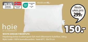 JYSK White dream fiberpute tilbud