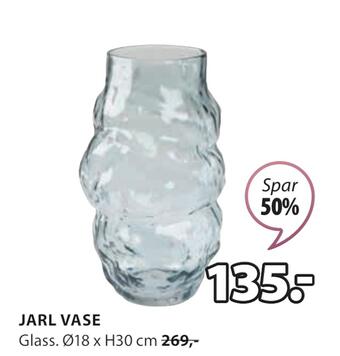 JYSK Jarl vase tilbud