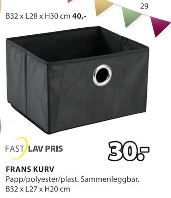 JYSK Frans kurv tilbud