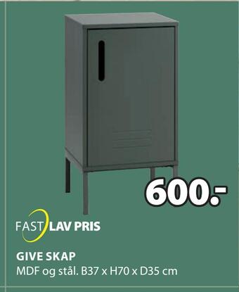 JYSK Give skap tilbud