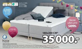 JYSK Høie e250 regulerbar seng tilbud