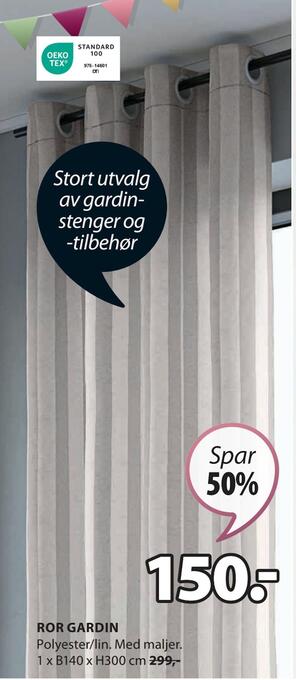 JYSK Ror gardin tilbud
