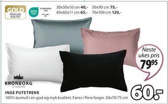 JYSK Inge putetrekk tilbud