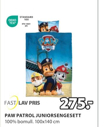 JYSK Paw patrol juniorsengesett tilbud