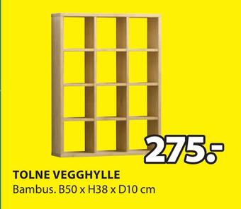 JYSK Tolne vegghylle tilbud