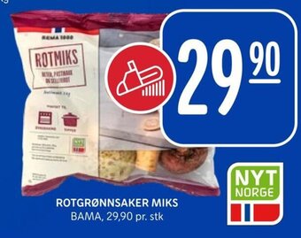 Rema 1000 ROTGRØNNSAKER MIKS BAMA tilbud