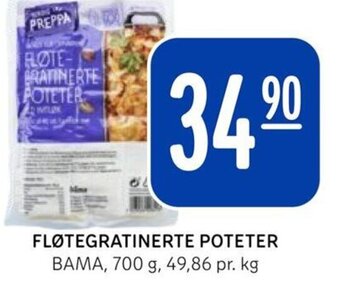 Rema 1000 FLØTEGRATINERTE POTETER BAMA tilbud