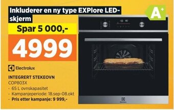 POWER Electrolux INTEGRERT STEKEOVN tilbud