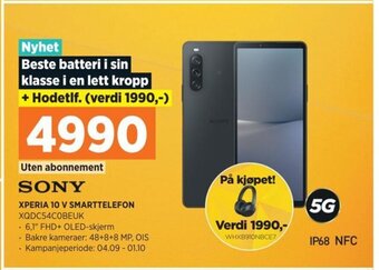 POWER SONY XPERIA 10 V SMARTTELEFON tilbud