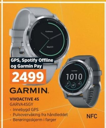 POWER GARMIN VIVOACTIVE 4S tilbud