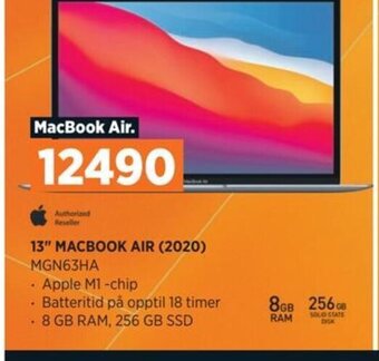 POWER 13" MACBOOK AIR (2020) MGN63HA tilbud