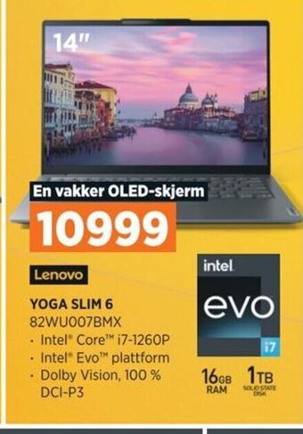 POWER Lenovo YOGA SLIM 6 82WU007BMX tilbud