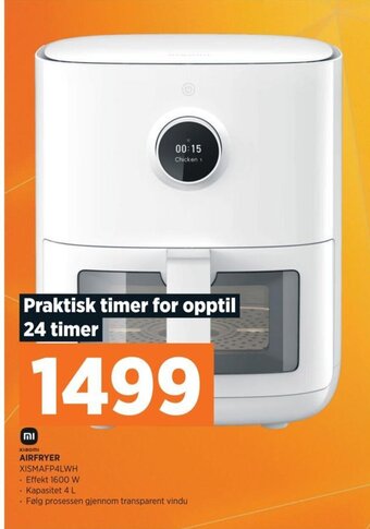 POWER AIRFRYER XISMAFP4LWH tilbud