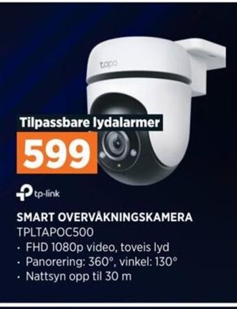 POWER SMART OVERVÅKNINGSKAMERA TPLTAPOC500 tilbud