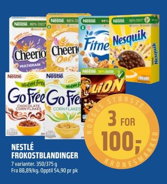 Coop Obs Nestlé frokostblandinger tilbud
