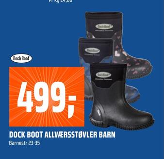 Coop Obs Dock boot allværsstøvler barn tilbud